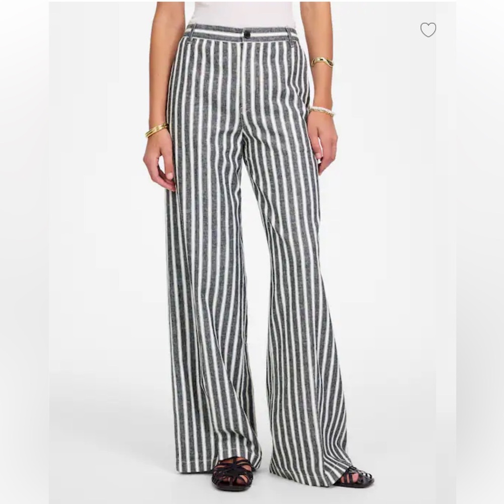MADEWELL The Zoe Relaxed Wide Pant in Linen-Cotton Blend NWT